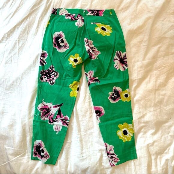Green Floral Pop Cropped Pants from J.Crew Factory - Picture 4 of 5